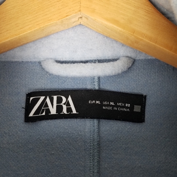Zara Soft Overshirt Baby Blue Size XL - Picture 11 of 11